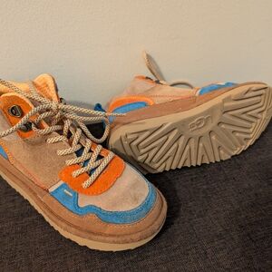 UGG Kids Sneakers in Blue, Orange, and Tan